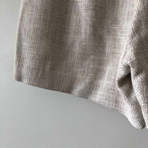 A.l.c. Leather-Trimmed Linen Coated Shorts - Picture 7 of 10